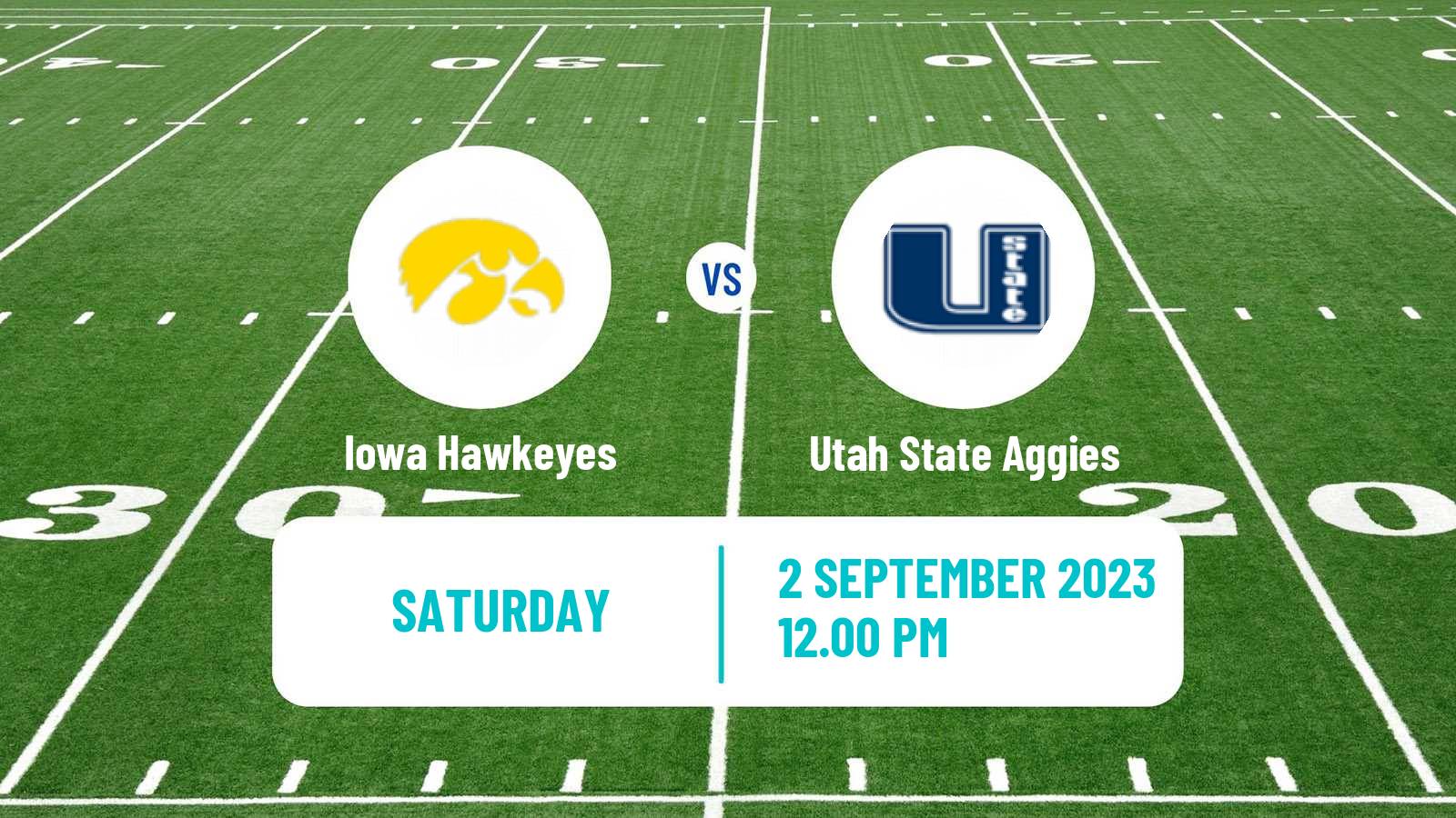 American football NCAA College Football Iowa Hawkeyes - Utah State Aggies