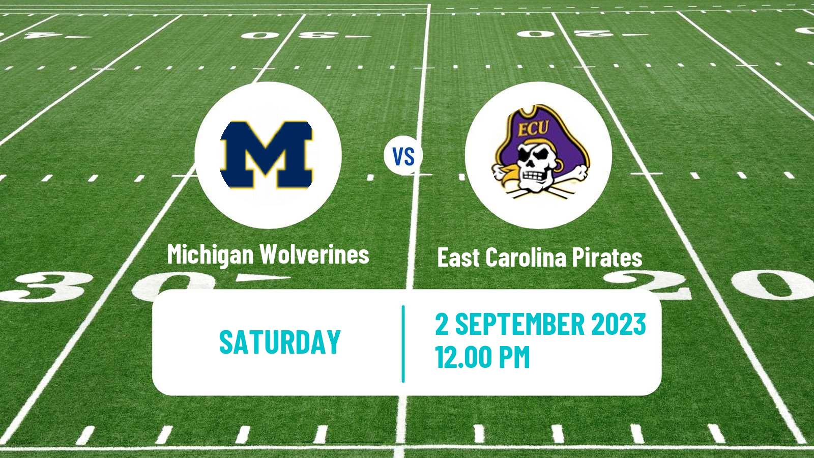 American football NCAA College Football Michigan Wolverines - East Carolina Pirates