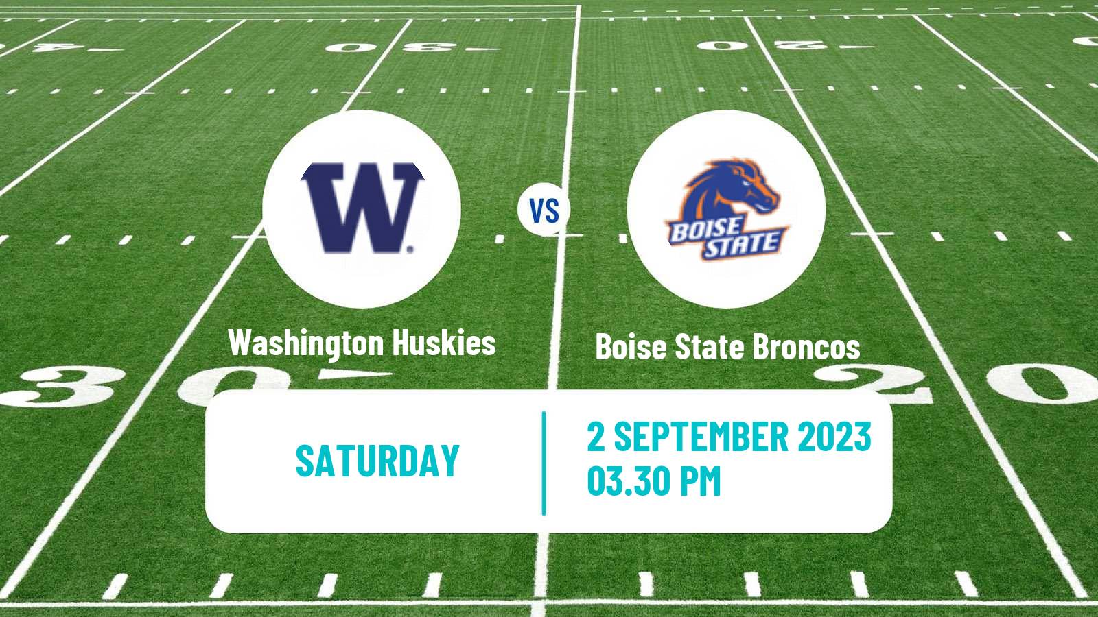 American football NCAA College Football Washington Huskies - Boise State Broncos