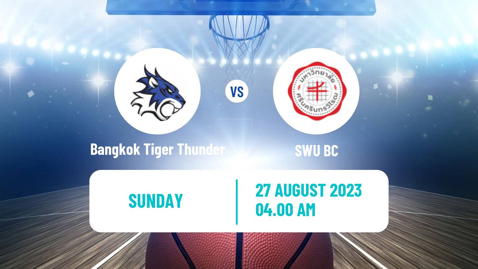 Basketball Thai TBL Bangkok Tiger Thunder - SWU