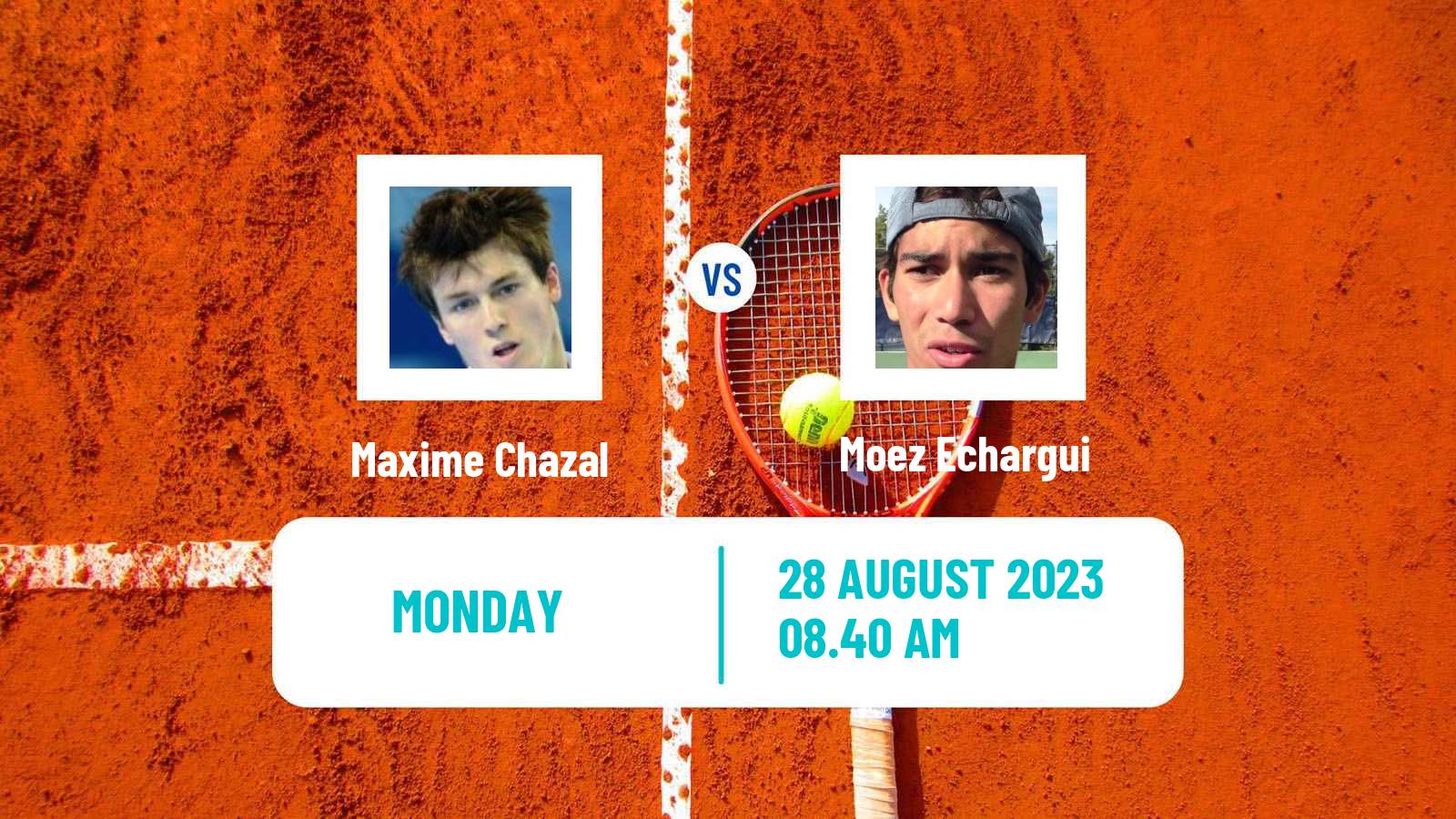 Tennis Como Challenger Men Maxime Chazal - Moez Echargui