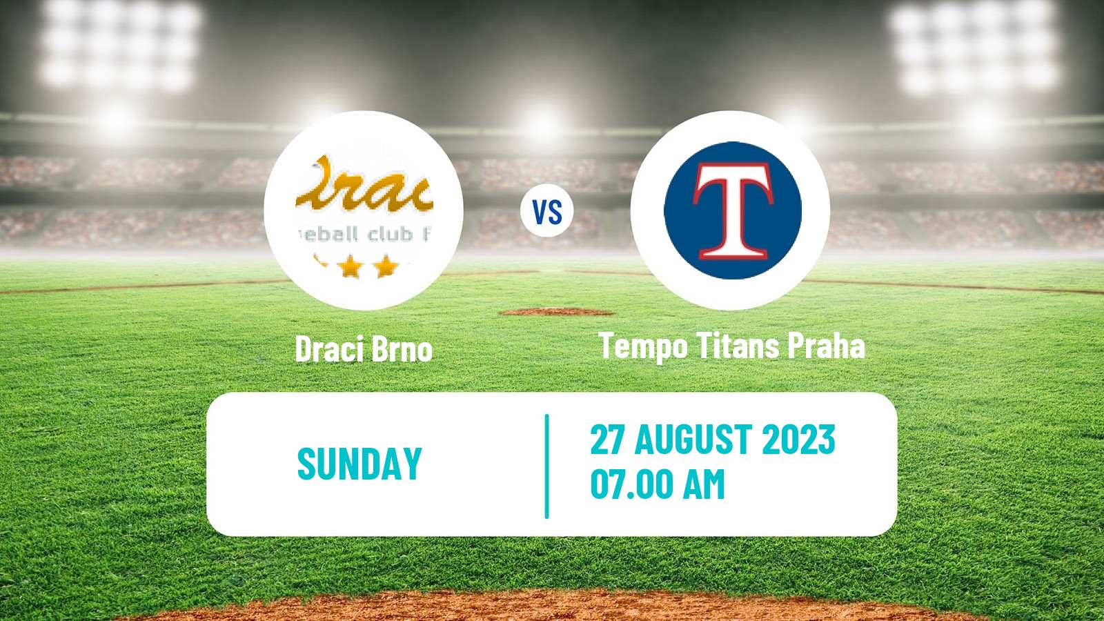 Baseball Czech Extraliga Baseball Draci Brno - Tempo Titans Praha