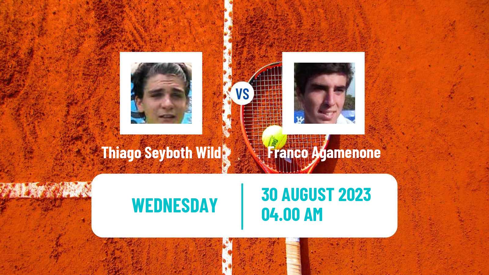 Tennis Como Challenger Men Thiago Seyboth Wild - Franco Agamenone