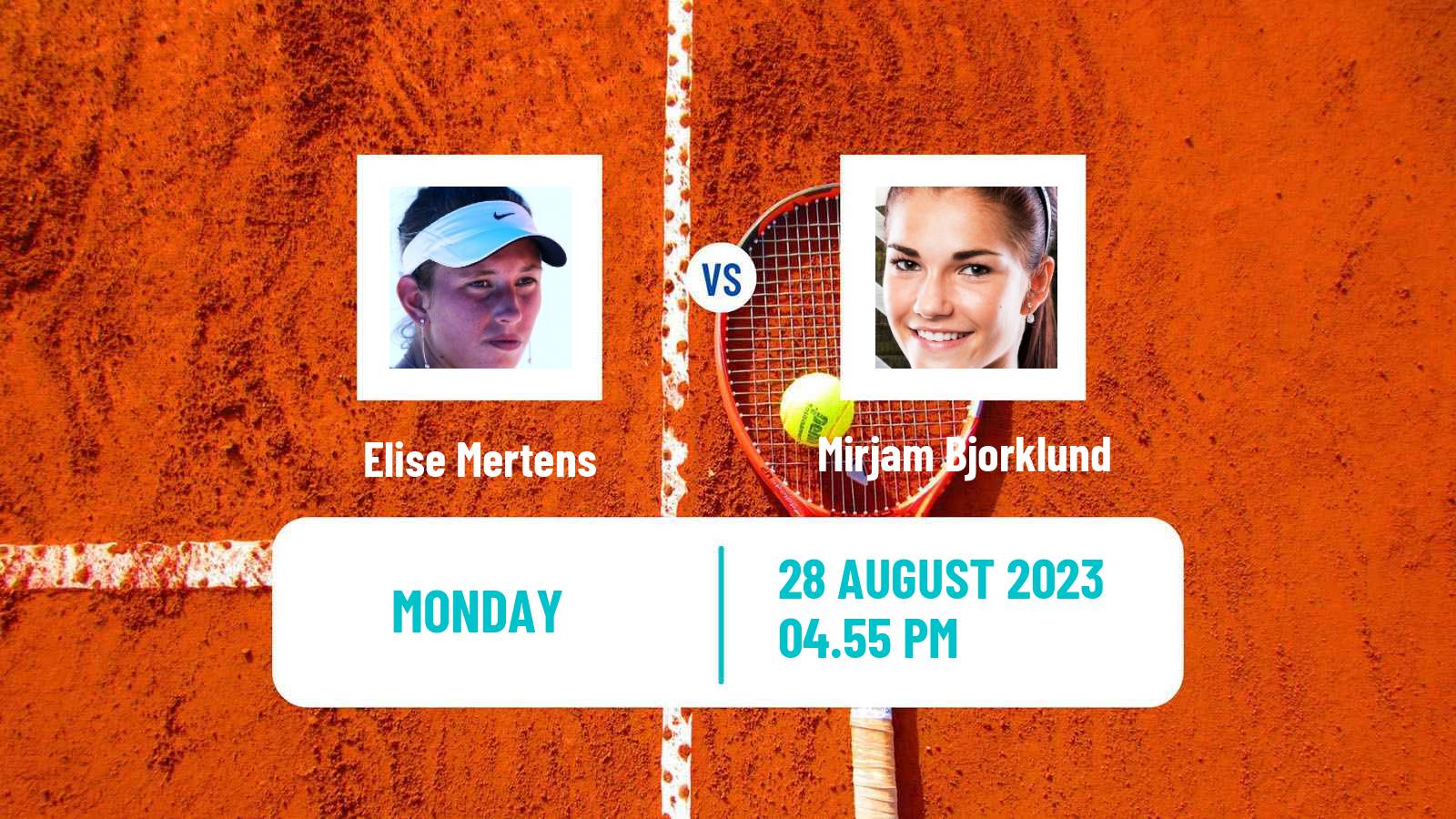 Tennis WTA US Open Elise Mertens - Mirjam Bjorklund