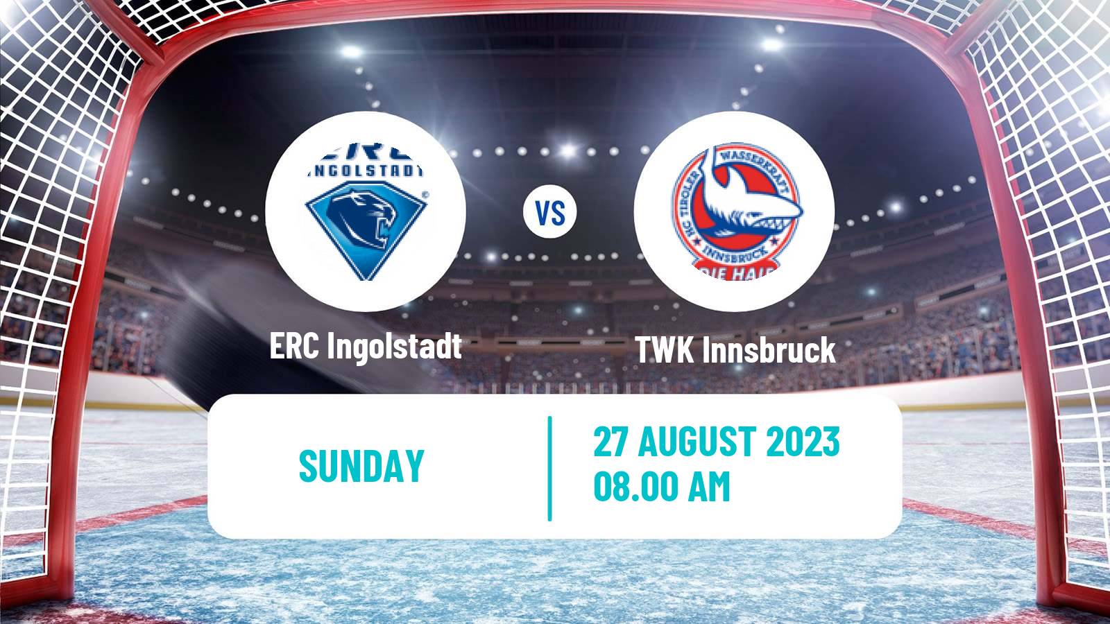 Hockey Club Friendly Ice Hockey ERC Ingolstadt - TWK Innsbruck