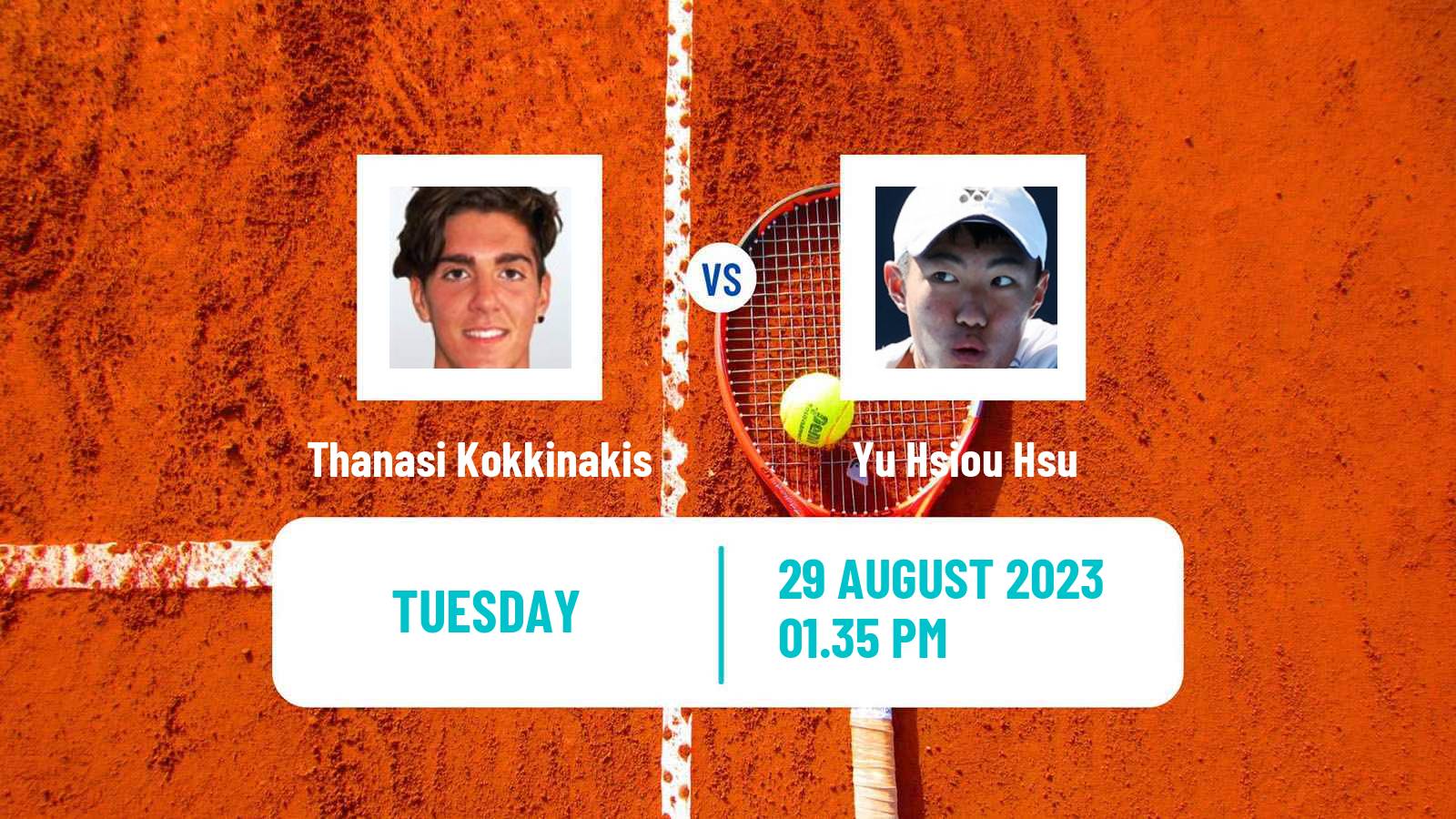 Tennis ATP US Open Thanasi Kokkinakis - Yu Hsiou Hsu
