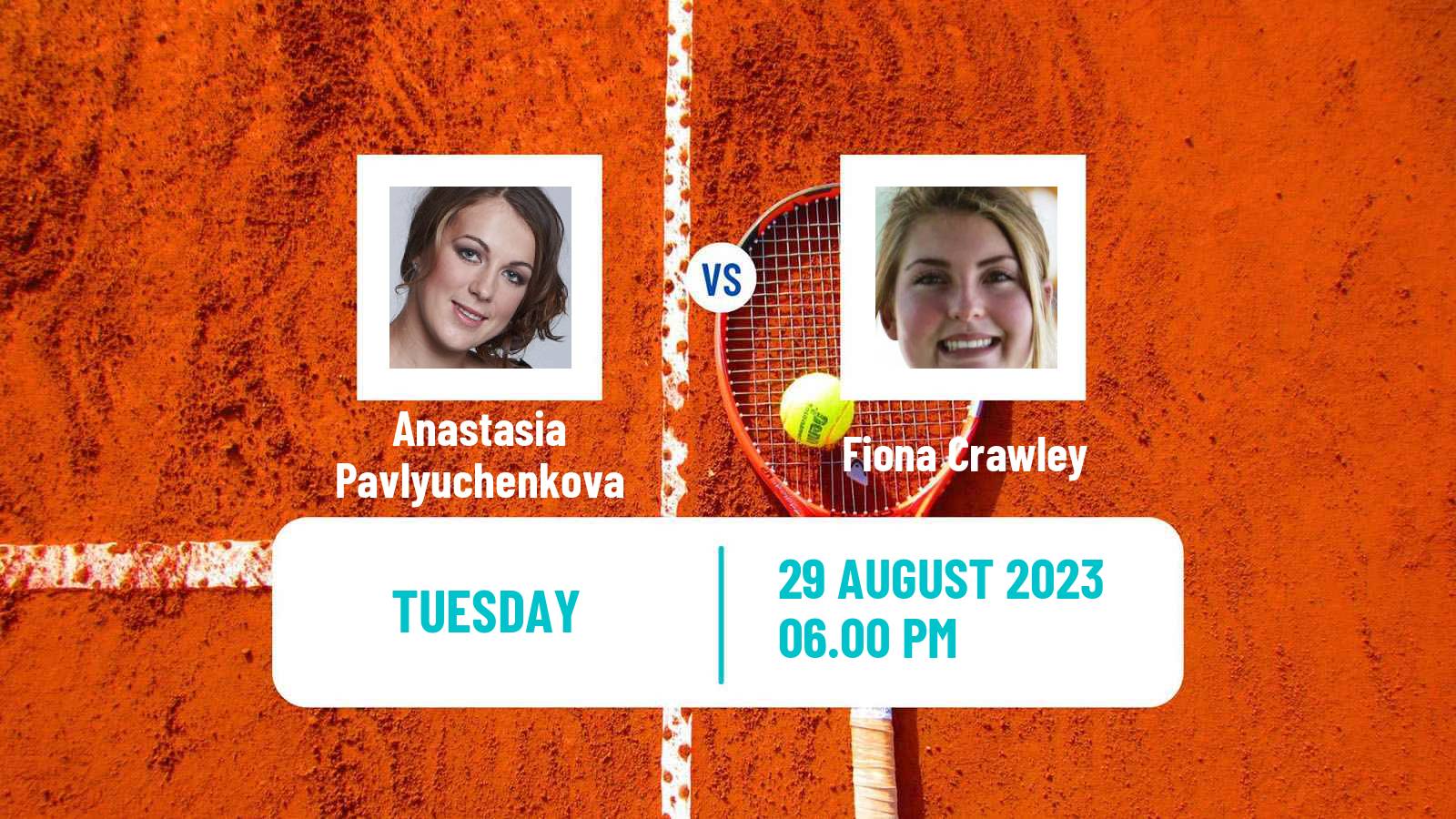 Tennis WTA US Open Anastasia Pavlyuchenkova - Fiona Crawley