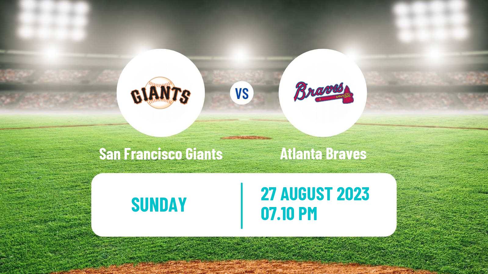 Baseball MLB San Francisco Giants - Atlanta Braves