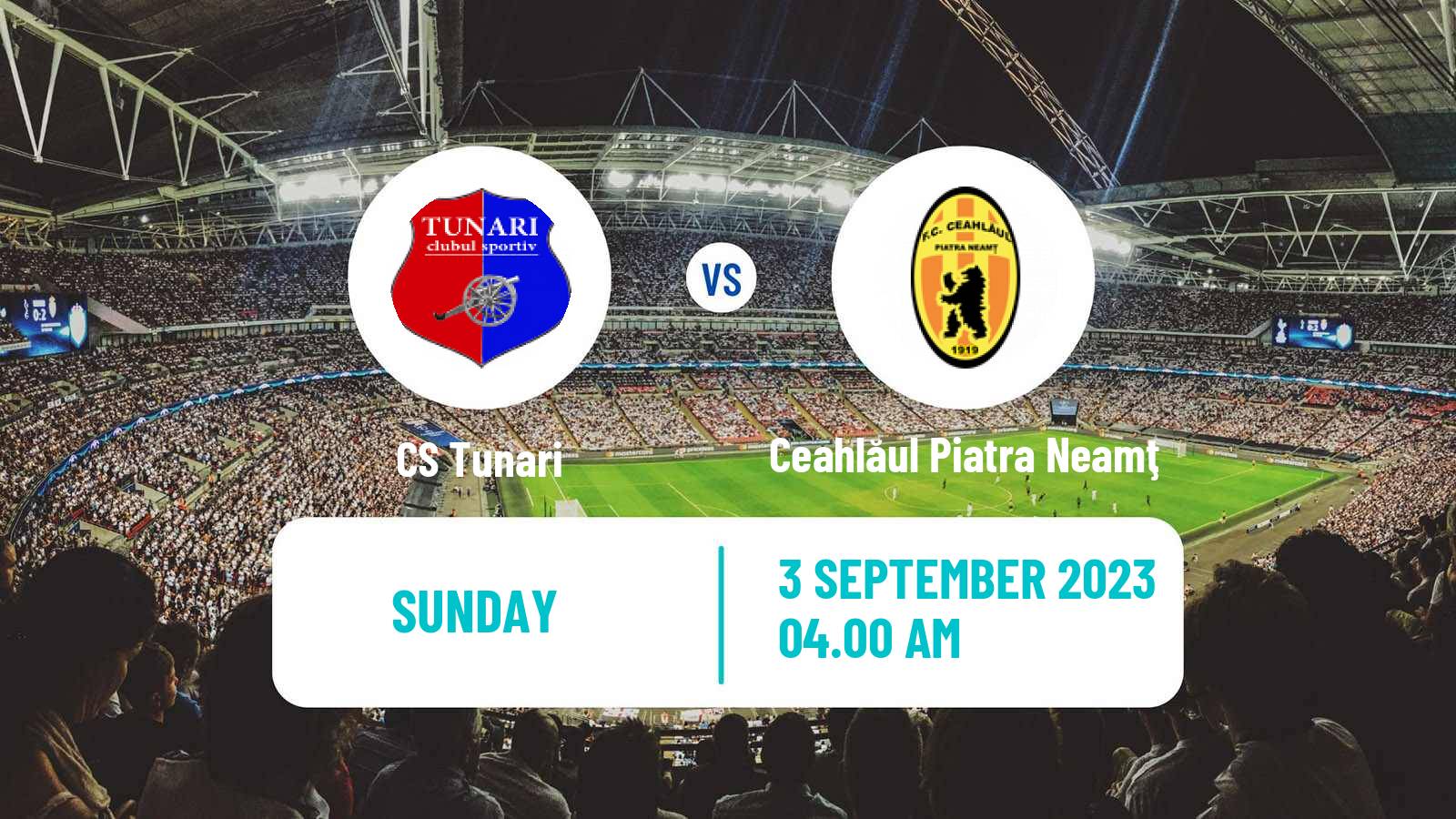 Soccer Romanian Division 2 Tunari - Ceahlăul Piatra Neamţ