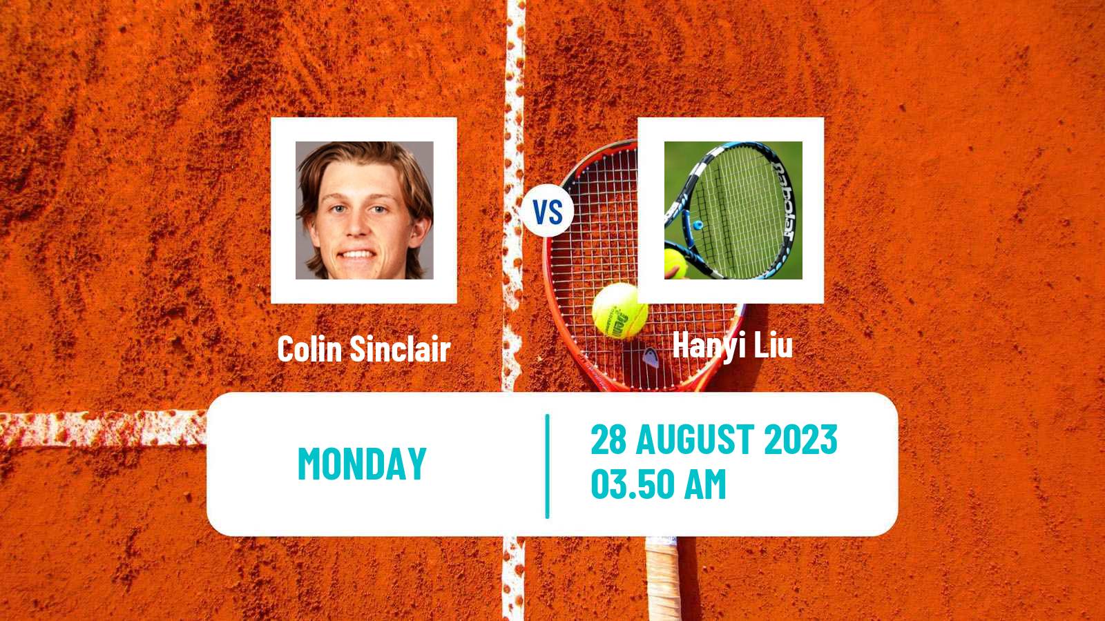 Tennis Zhangjiagang Challenger Men Colin Sinclair - Hanyi Liu