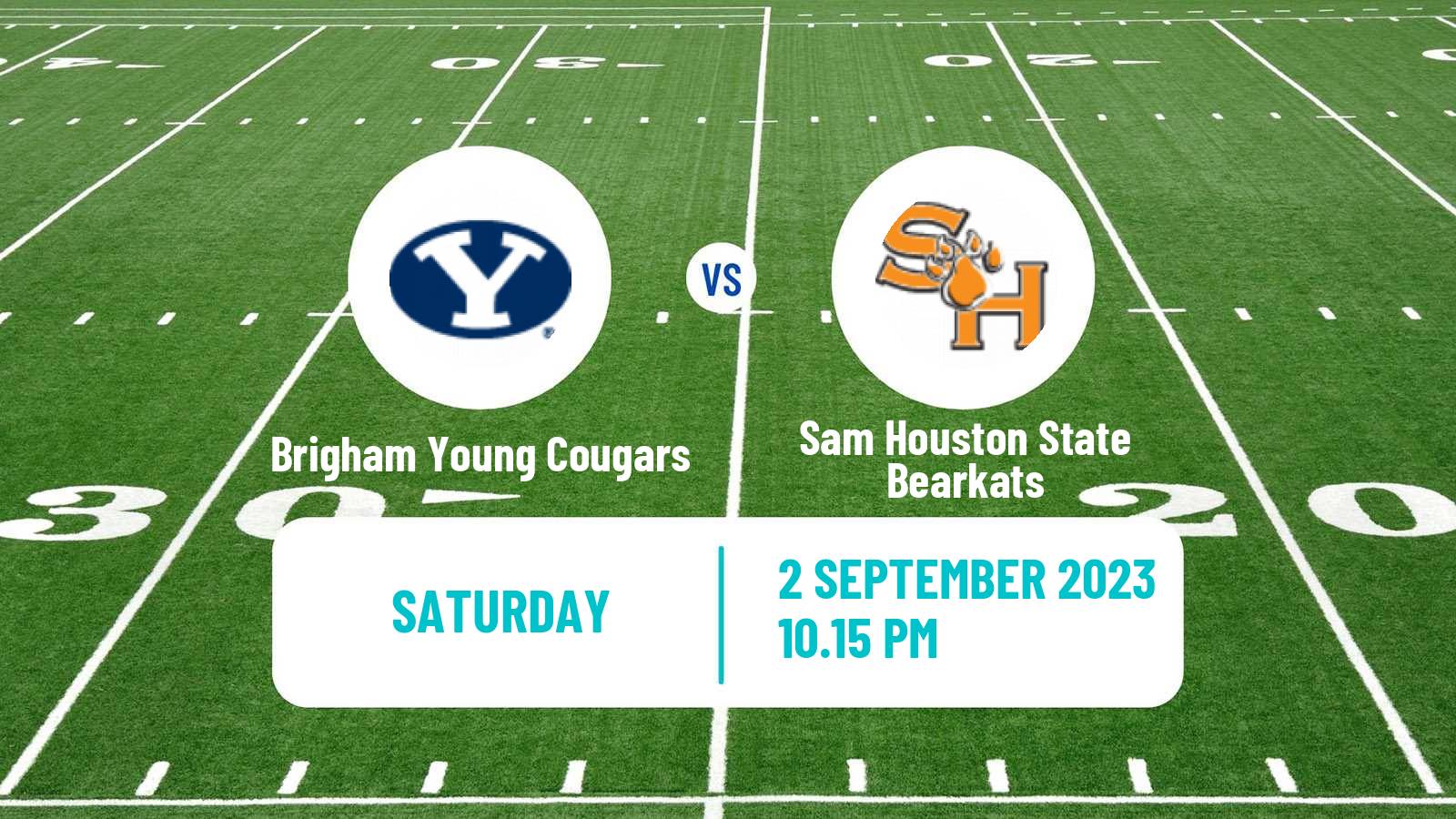 American football NCAA College Football Brigham Young Cougars - Sam Houston State Bearkats