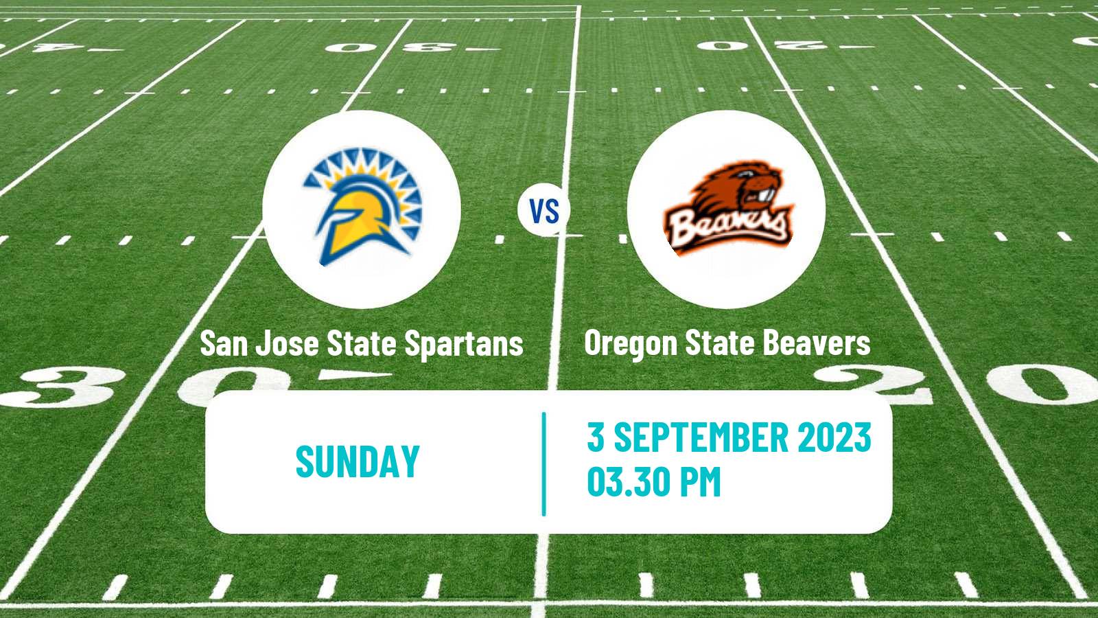American football NCAA College Football San Jose State Spartans - Oregon State Beavers