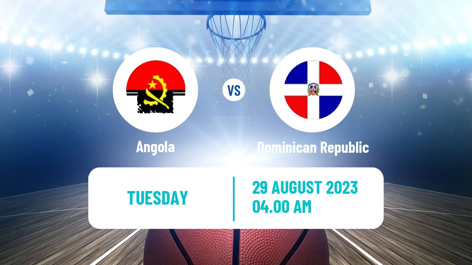 Basketball World Championship Basketball Angola - Dominican Republic