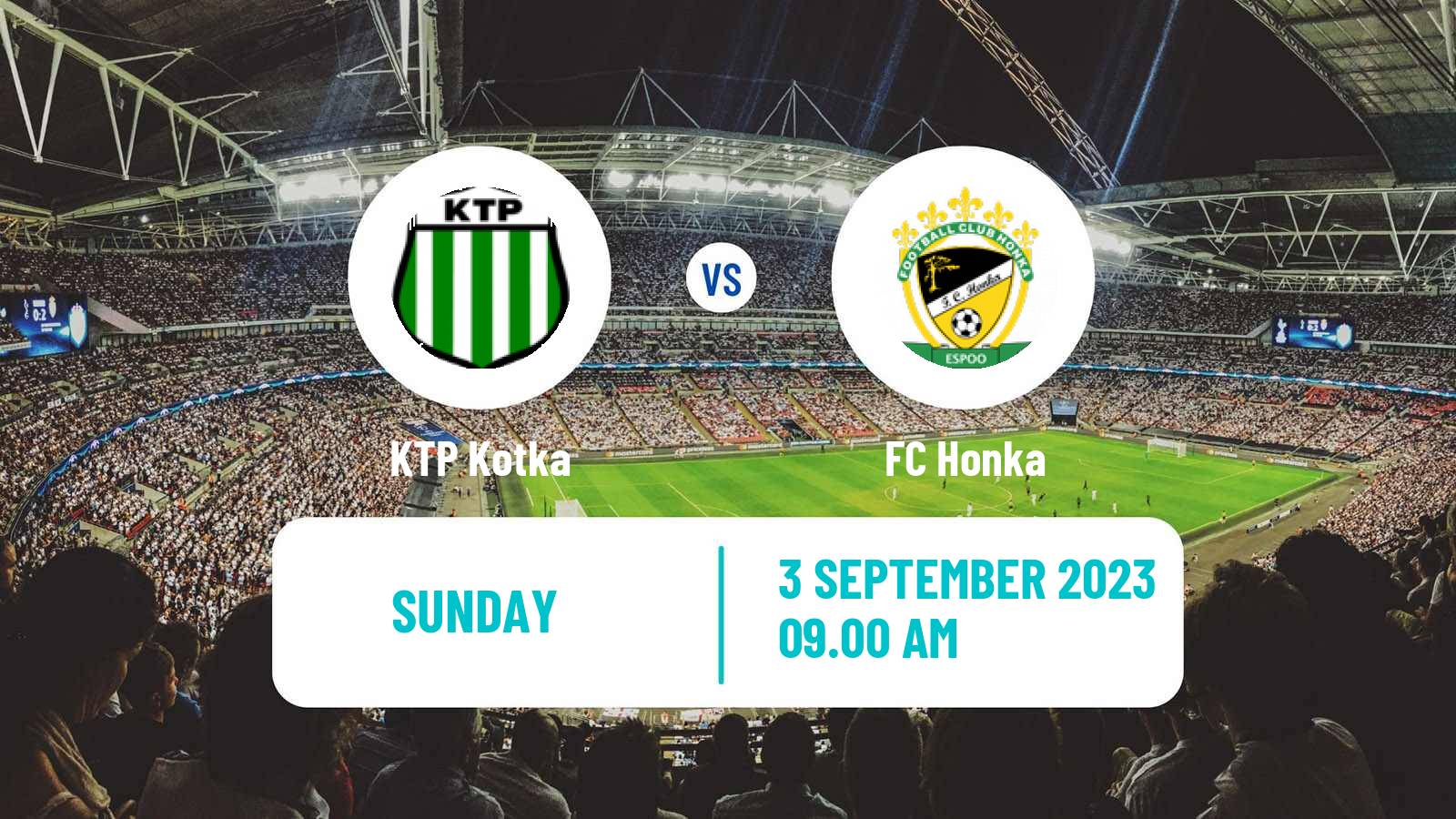 Soccer Finnish Veikkausliiga KTP Kotka - Honka