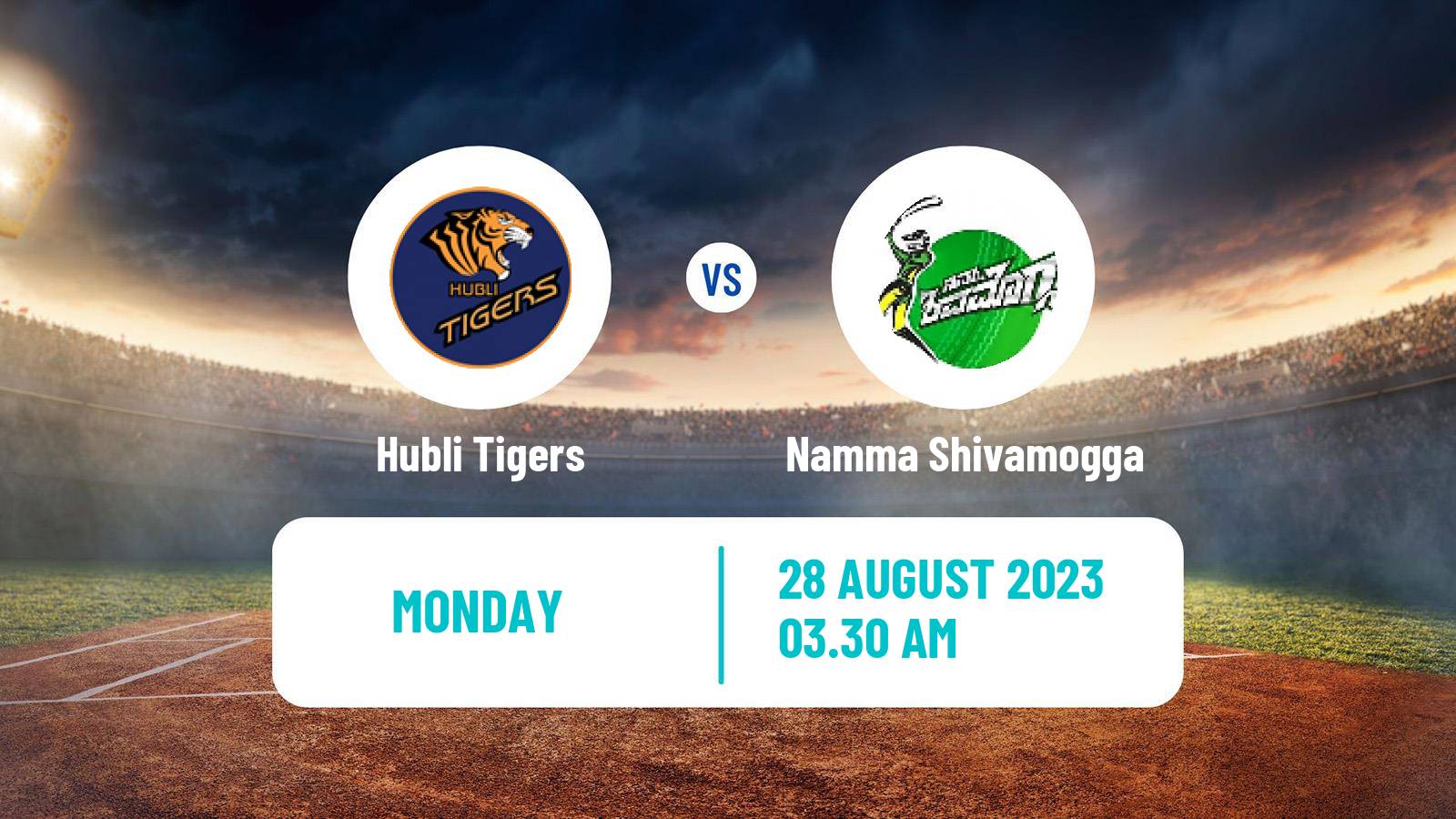 Cricket Indian Maharaja T20 Trophy Hubli Tigers - Namma Shivamogga