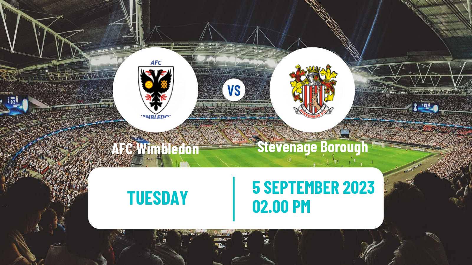 Soccer English EFL Trophy AFC Wimbledon - Stevenage Borough