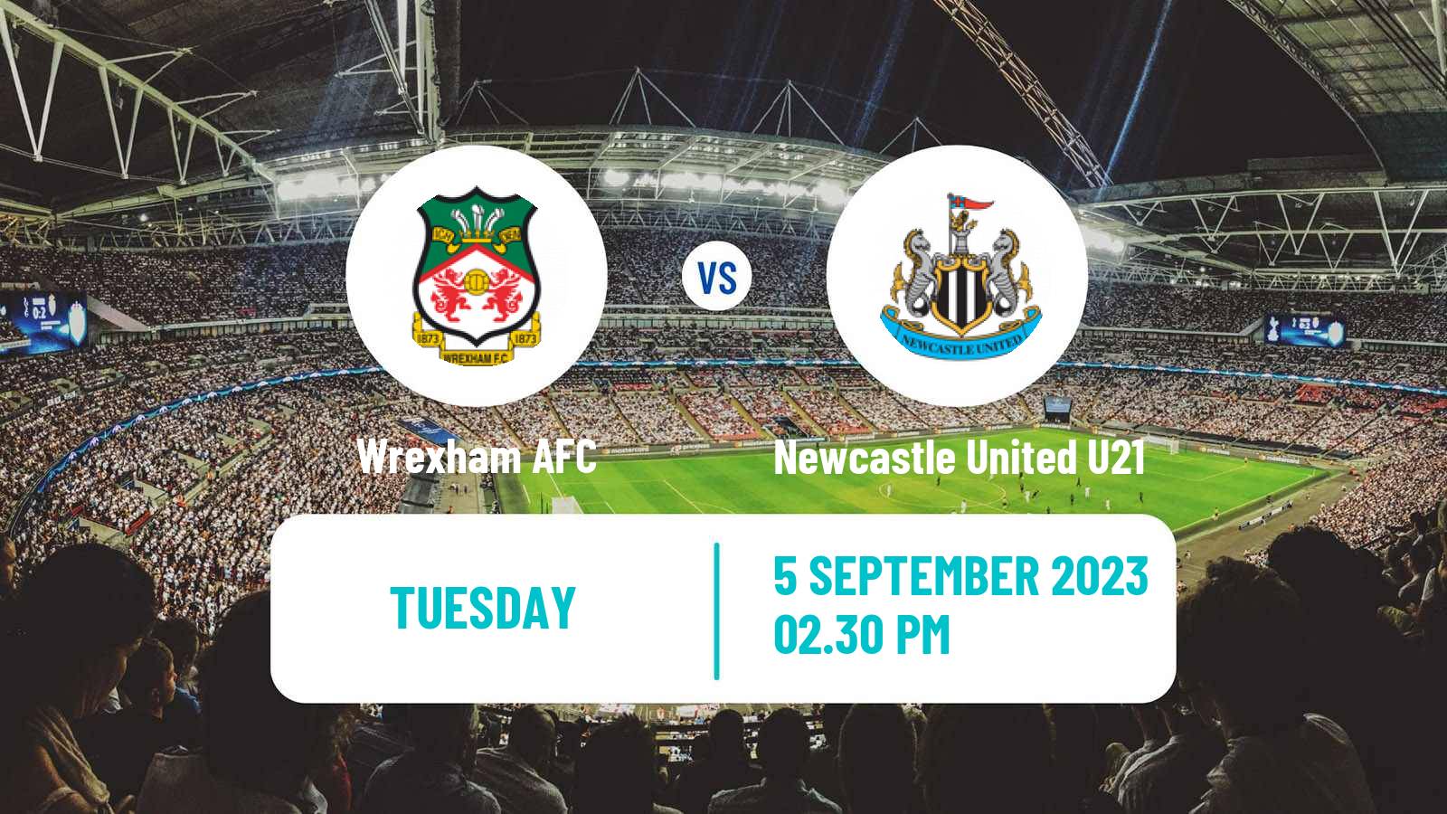 Soccer English EFL Trophy Wrexham - Newcastle United U21