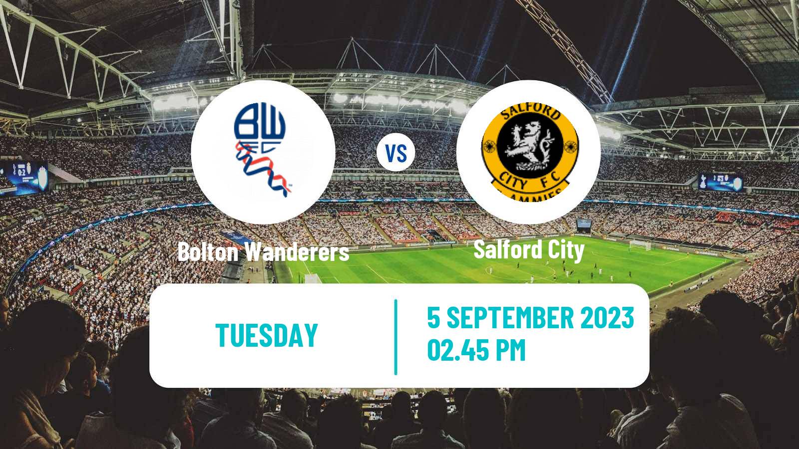 Soccer English EFL Trophy Bolton Wanderers - Salford City