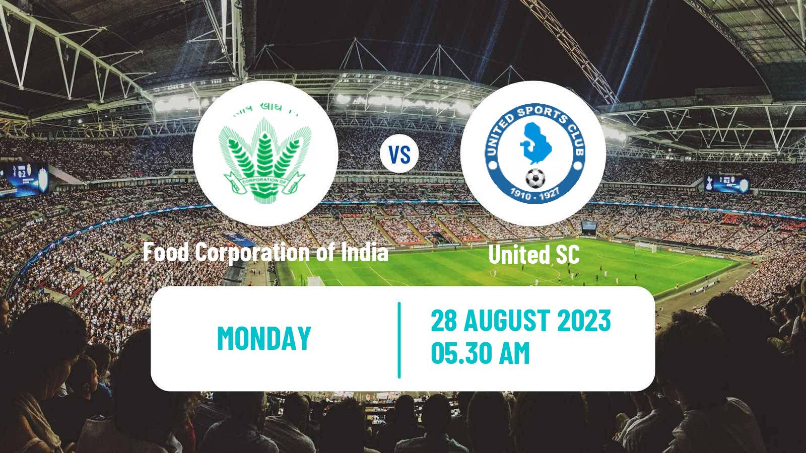 Soccer Calcutta Premier Division Food Corporation of India - United SC