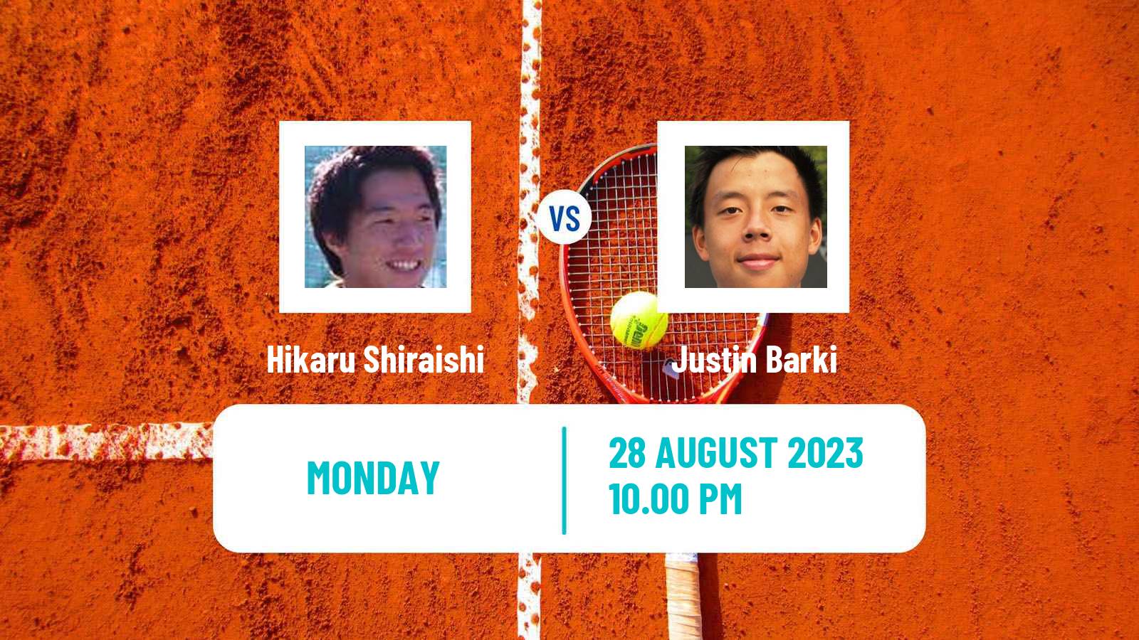Tennis ITF M25 Hong Kong Men Hikaru Shiraishi - Justin Barki