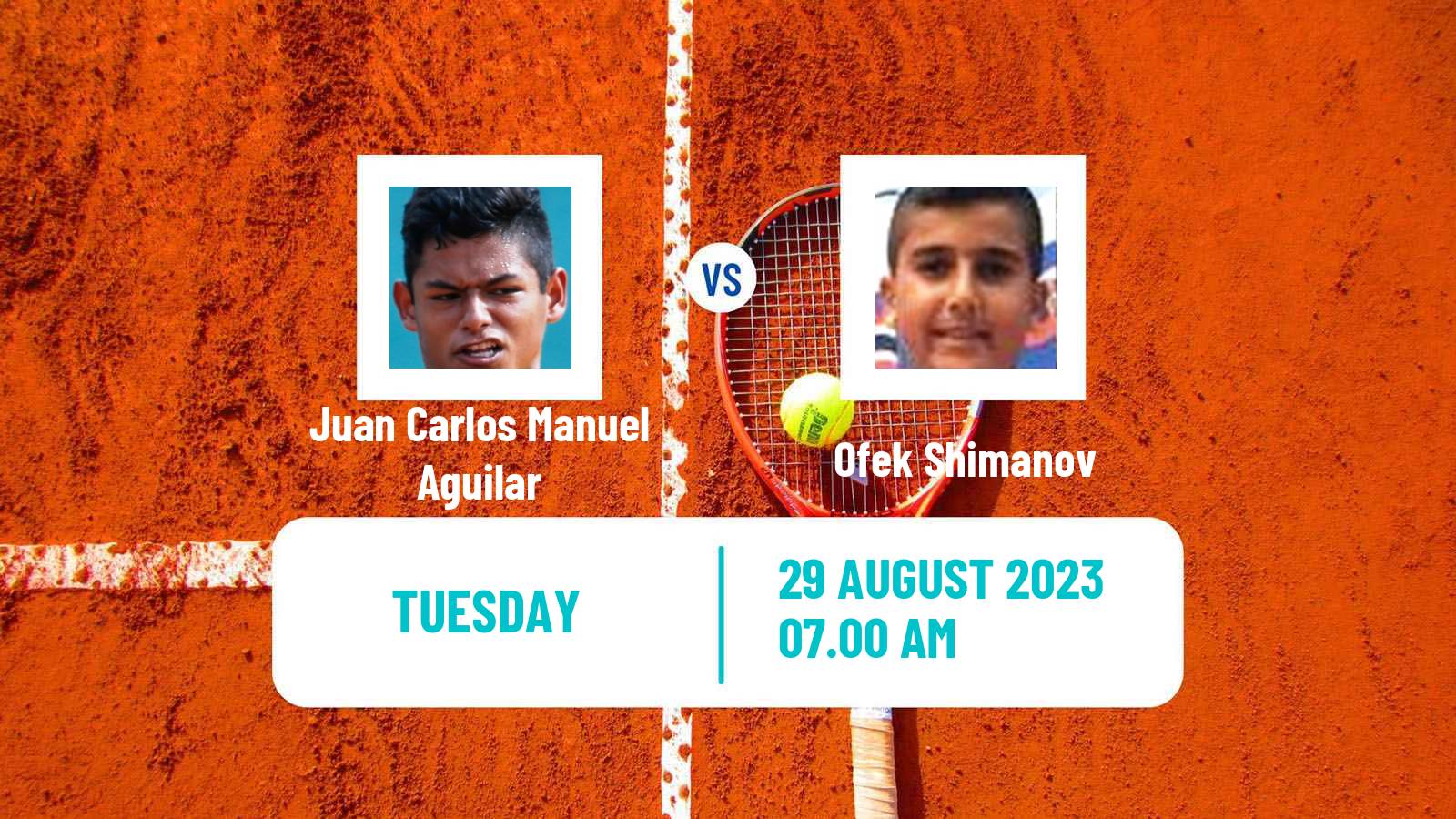 Tennis ITF M15 Budapest Men Juan Carlos Manuel Aguilar - Ofek Shimanov