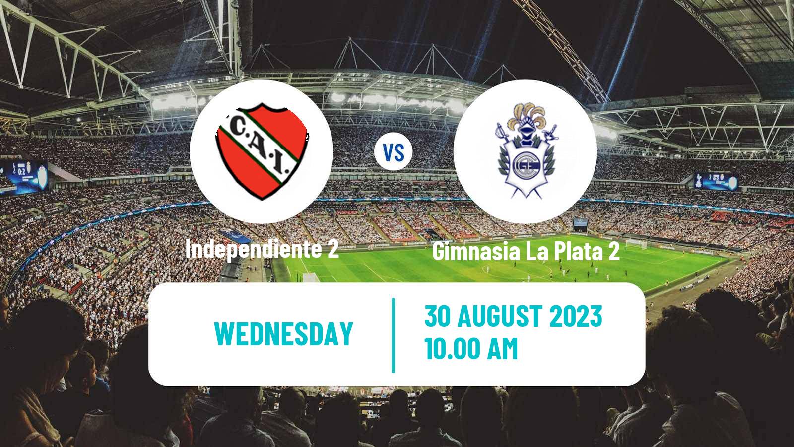 Soccer Argentinian Reserve League Independiente 2 - Gimnasia La Plata 2