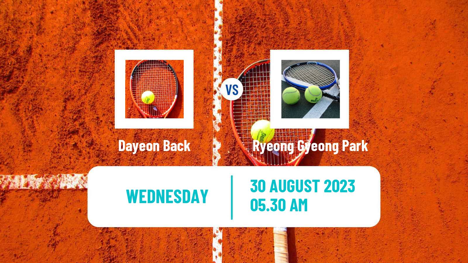 Tennis ITF W15 Yeongwol Women Dayeon Back - Ryeong Gyeong Park