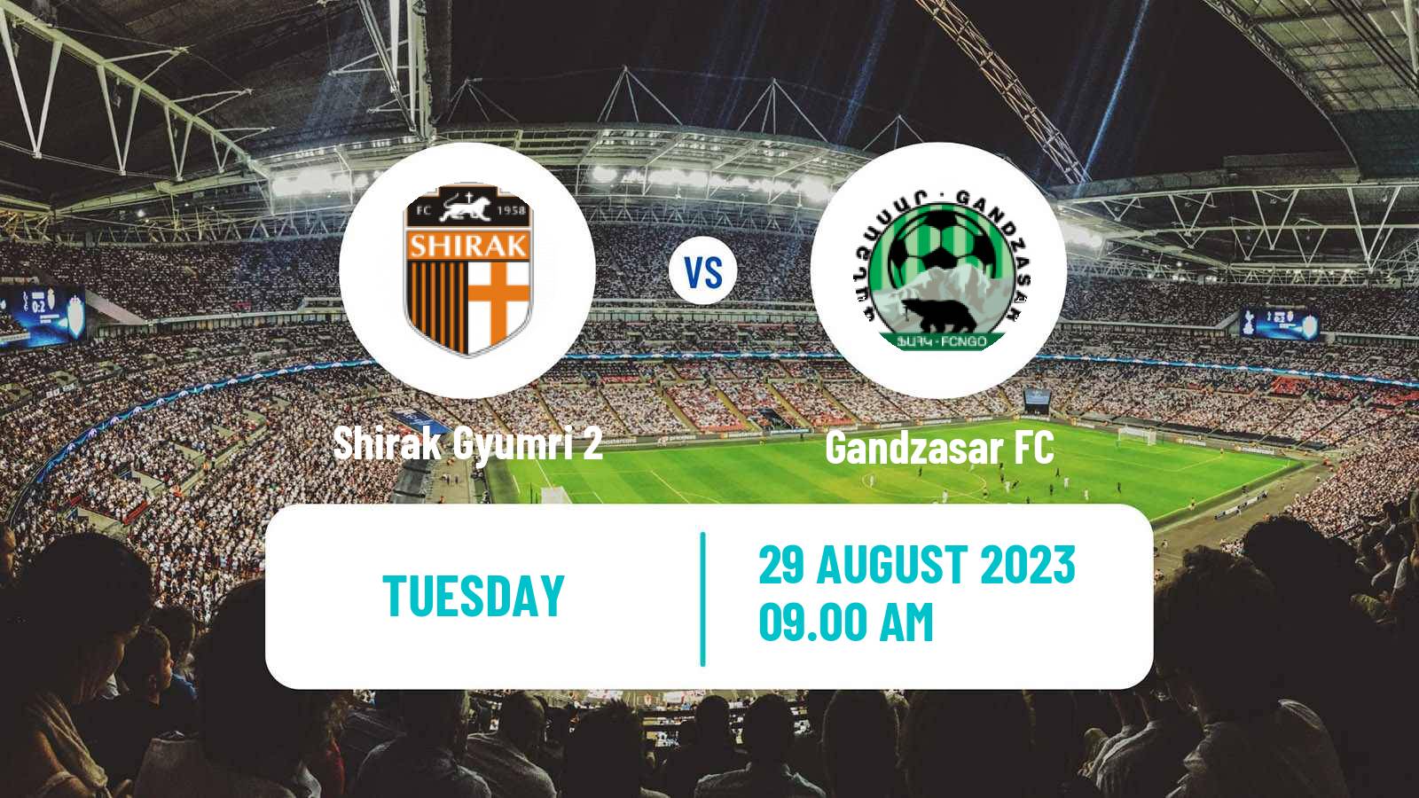 Soccer Armenian First League Shirak Gyumri 2 - Gandzasar