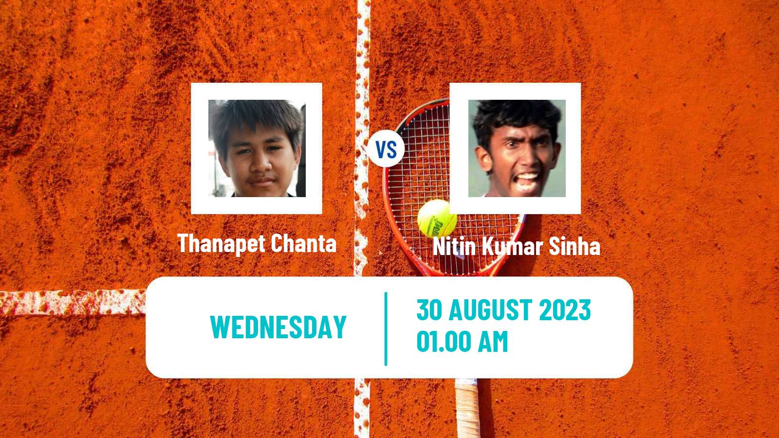 Tennis ITF M15 Nakhon Si Thammarat 7 Men Thanapet Chanta - Nitin Kumar Sinha