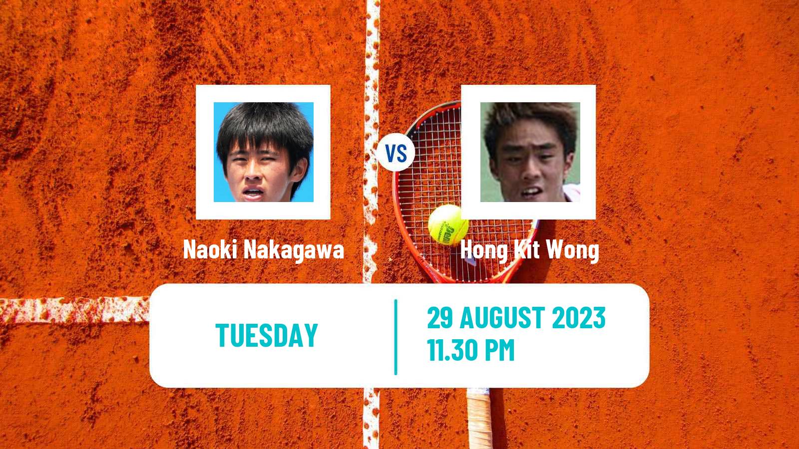 Tennis ITF M25 Hong Kong Men Naoki Nakagawa - Hong Kit Wong