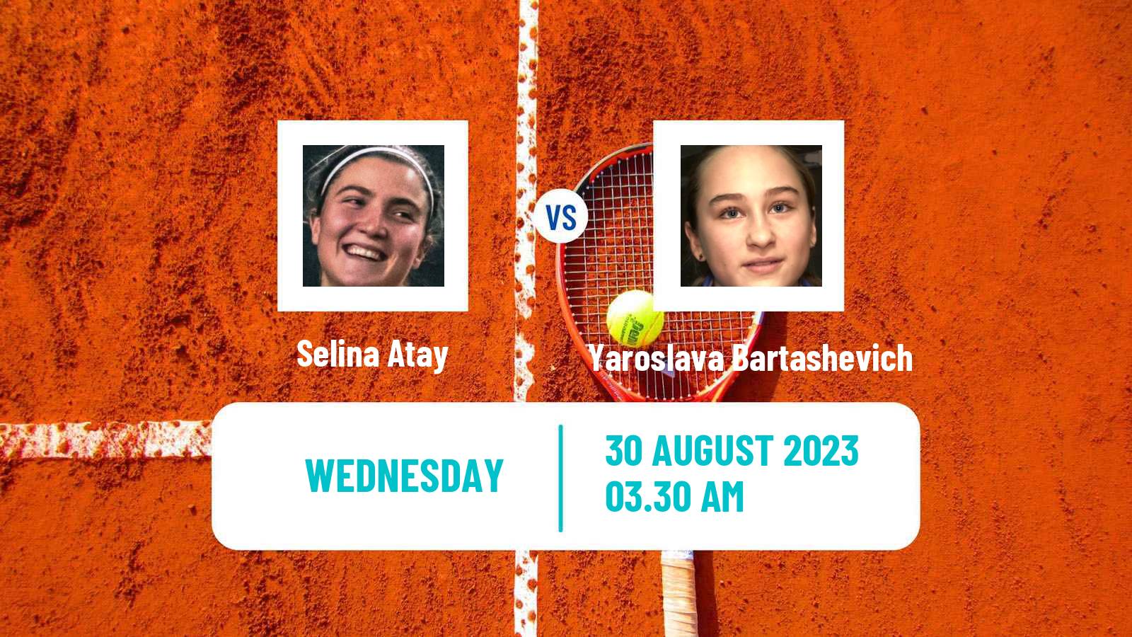 Tennis ITF W15 Baku 2 Women Selina Atay - Yaroslava Bartashevich