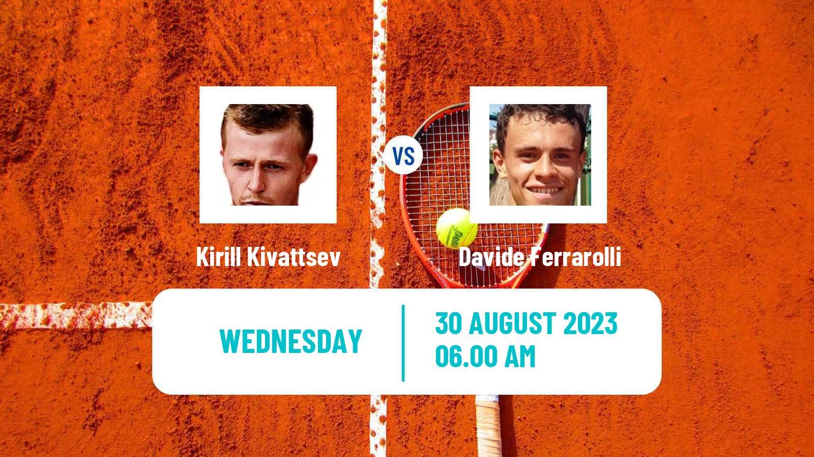 Tennis ITF M25 MarIBOr Men 2023 Kirill Kivattsev - Davide Ferrarolli