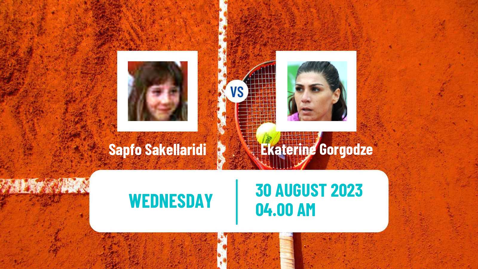 Tennis ITF W60 Prague 2 Women Sapfo Sakellaridi - Ekaterine Gorgodze