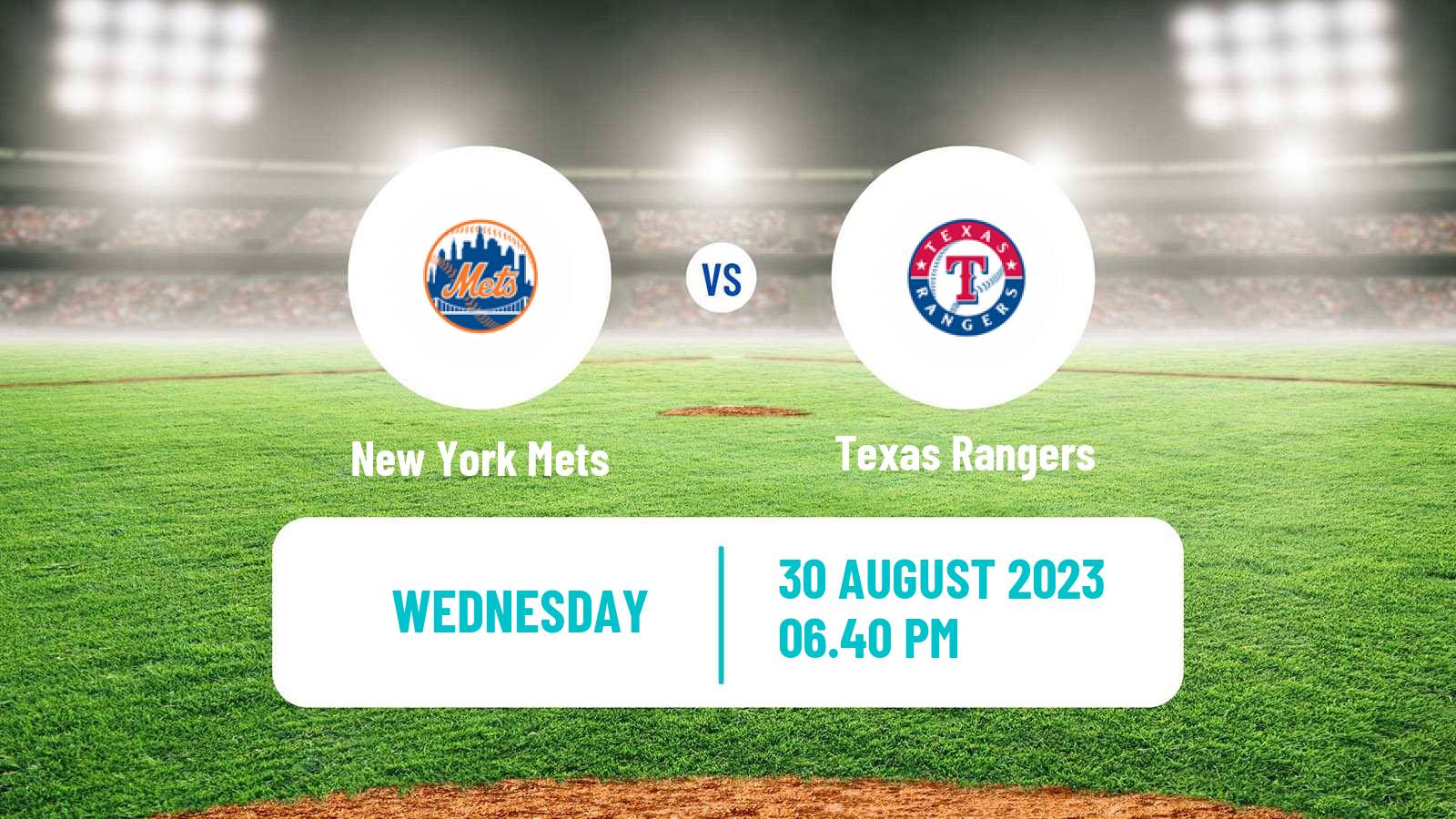 Baseball MLB New York Mets - Texas Rangers