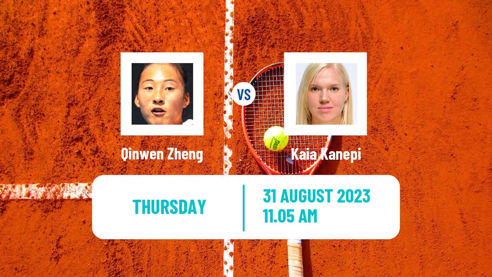 Tennis WTA US Open Qinwen Zheng - Kaia Kanepi