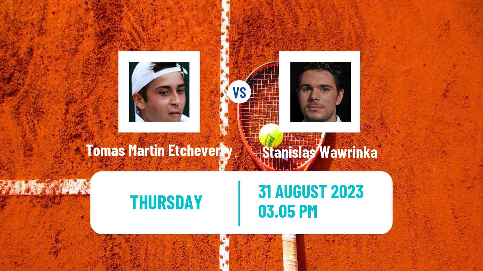 Tennis ATP US Open Tomas Martin Etcheverry - Stanislas Wawrinka