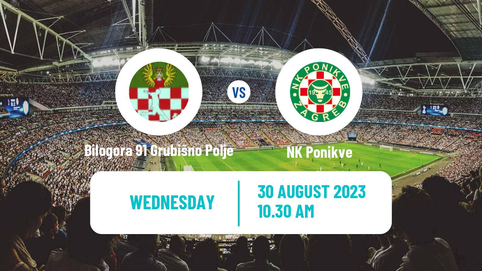 Soccer Croatian Cup Bilogora 91 Grubišno Polje - Ponikve