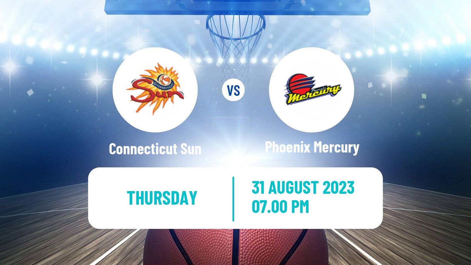 Basketball WNBA Connecticut Sun - Phoenix Mercury