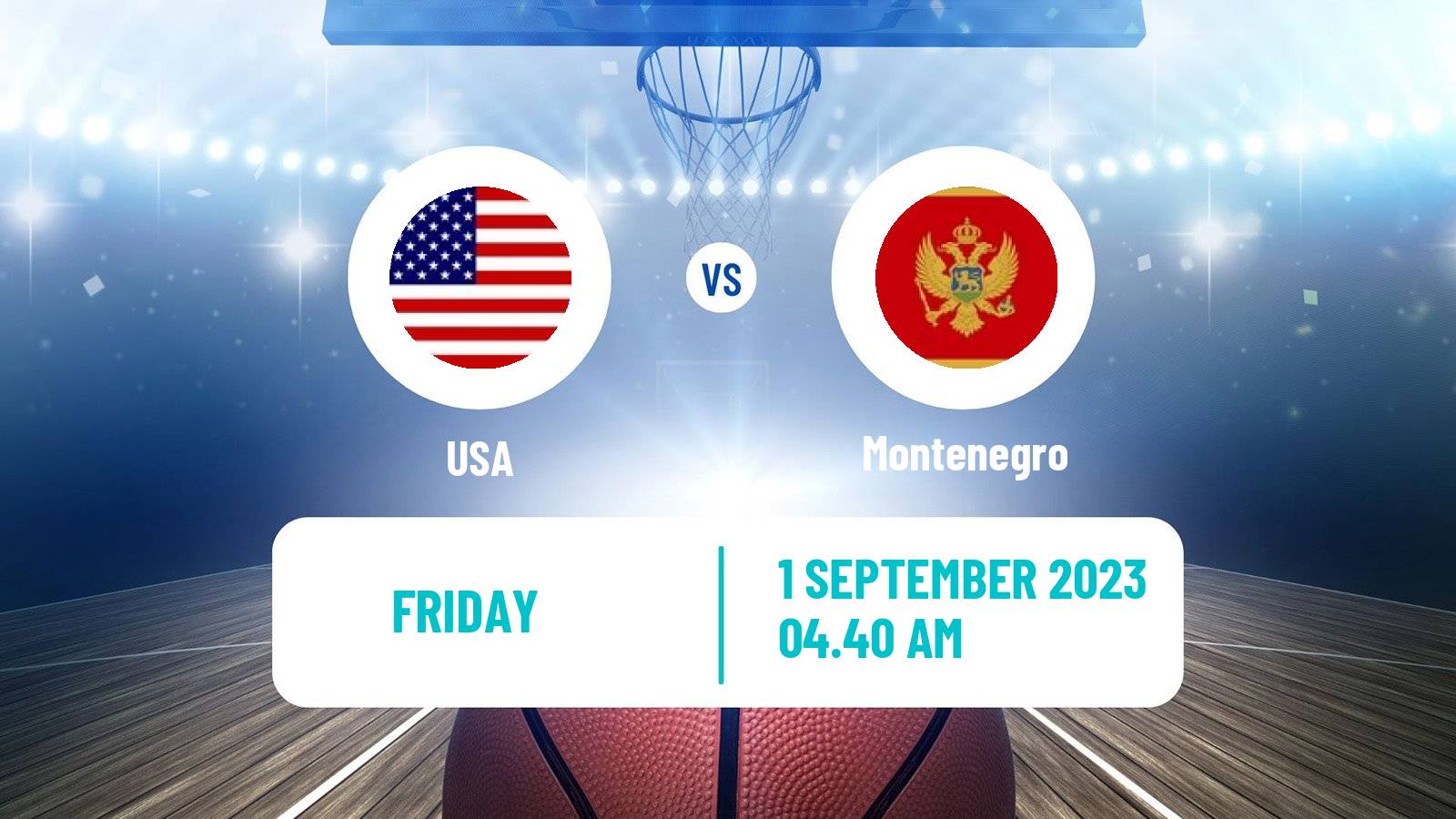 Basketball World Championship Basketball USA - Montenegro