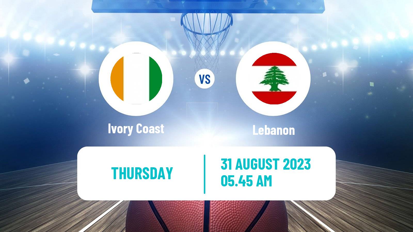 Basketball World Championship Basketball Ivory Coast - Lebanon