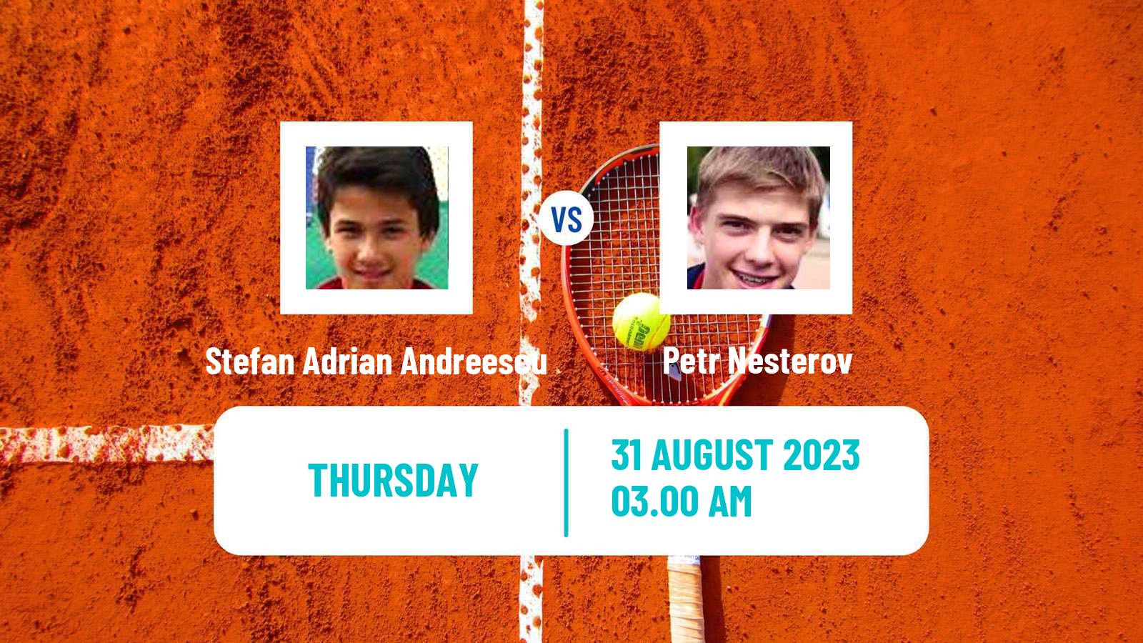 Tennis ITF M15 Bucharest 2 Men Stefan Adrian Andreescu - Petr Nesterov