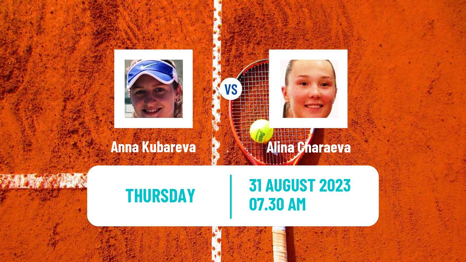 Tennis ITF W25 Valladolid Women Anna Kubareva - Alina Charaeva