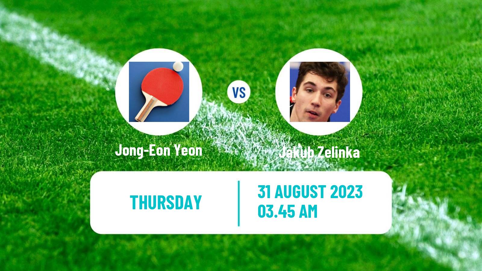 Table tennis Tt Star Series Men Jong-Eon Yeon - Jakub Zelinka