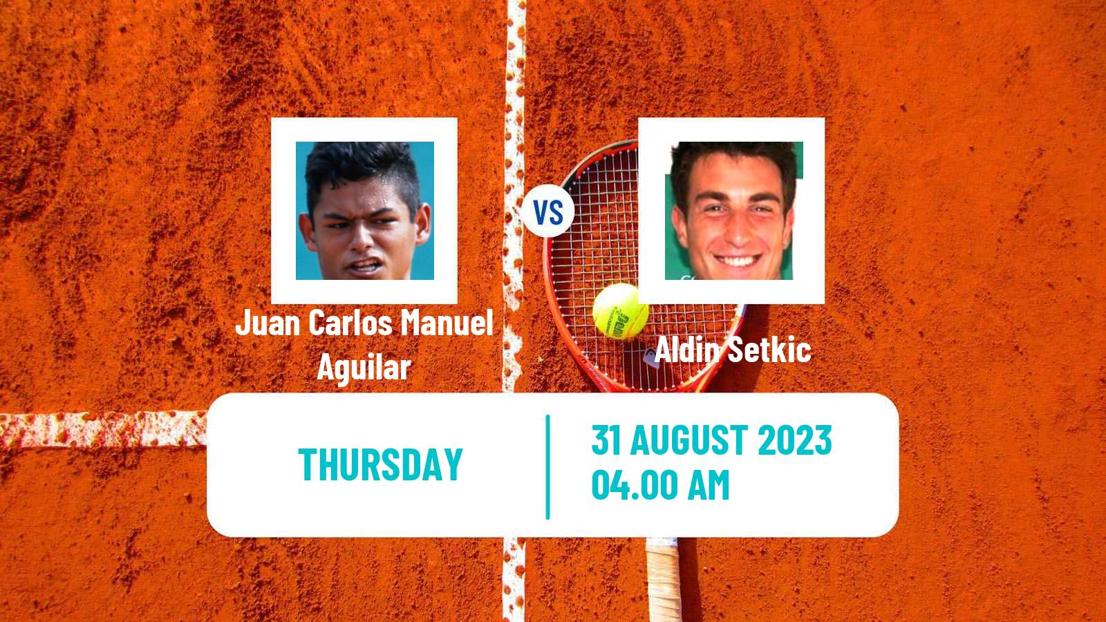 Tennis ITF M15 Budapest Men Juan Carlos Manuel Aguilar - Aldin Setkic