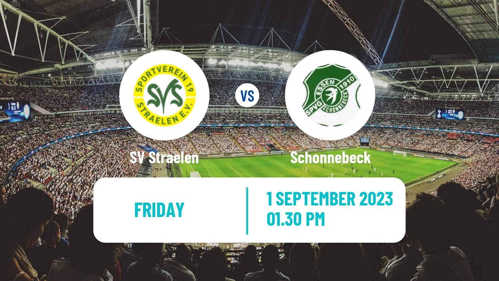 Soccer German Oberliga Niederrhein Straelen - Schonnebeck