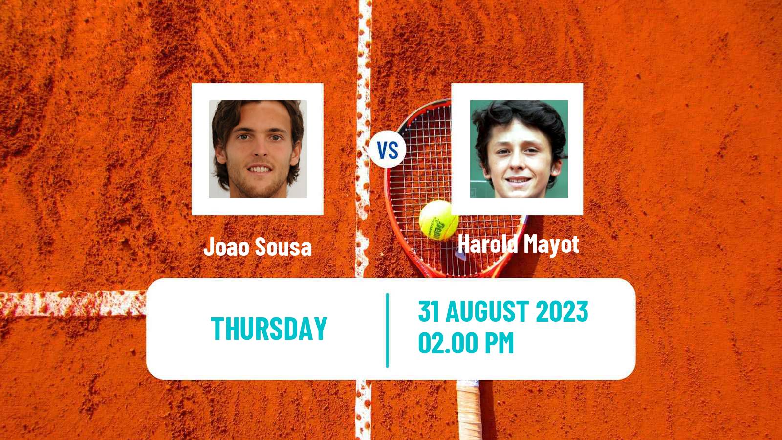 Tennis Mallorca Challenger Men Joao Sousa - Harold Mayot