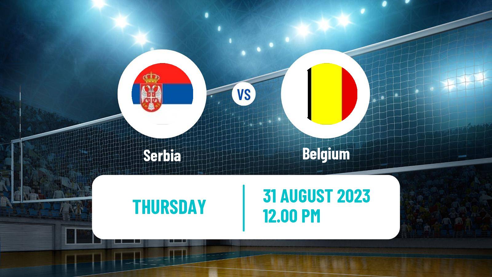 Volleyball European Championships Volleyball Serbia - Belgium