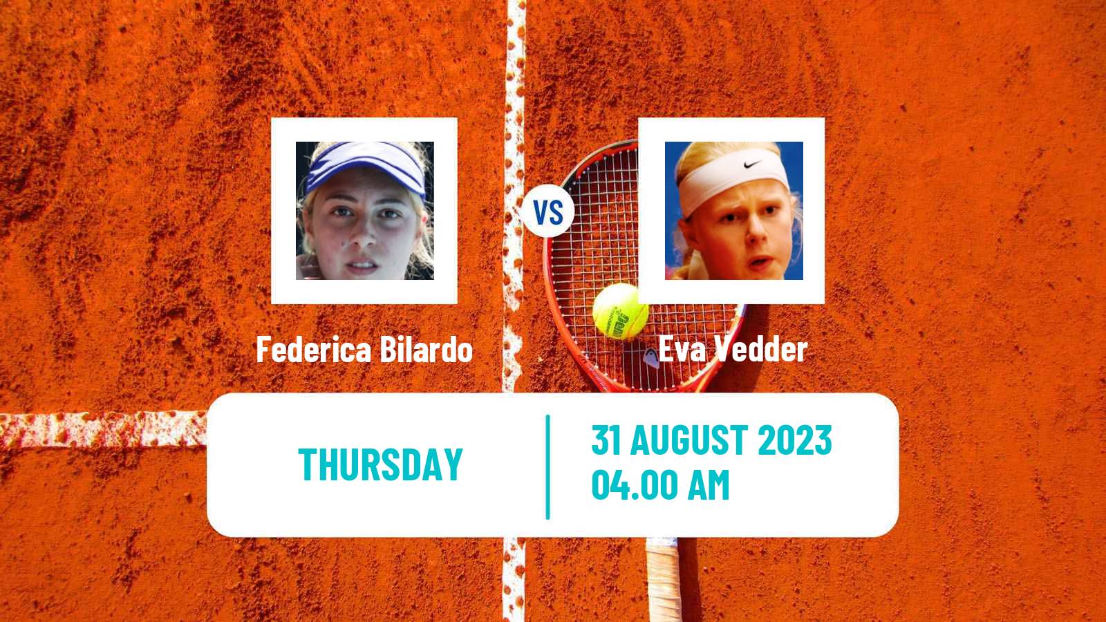 Tennis ITF W40 Oldenzaal Women Federica Bilardo - Eva Vedder