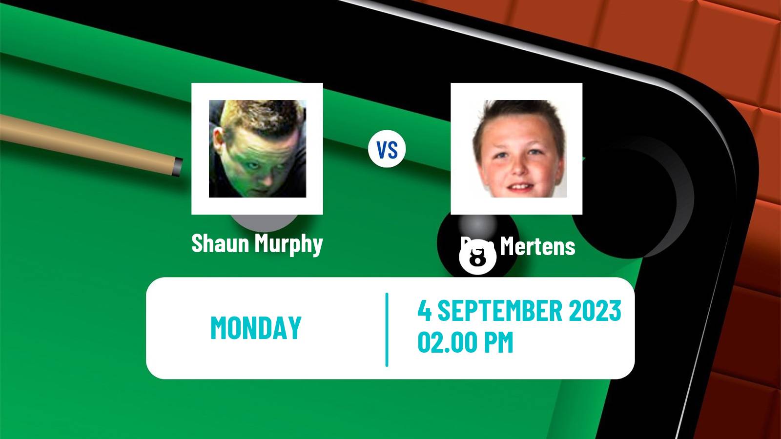 Snooker Wuhan Open Shaun Murphy - Ben Mertens