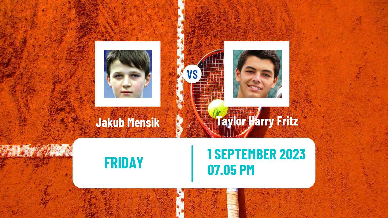 Tennis ATP US Open Jakub Mensik - Taylor Harry Fritz